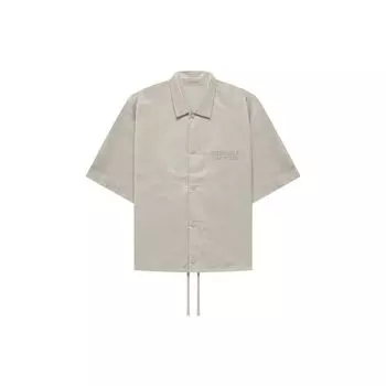 Fear of God Essentials SS Нейлоновая рубашка с короткими рукавами Топы унисекс Дымчатый FOG-FW22-741 XL