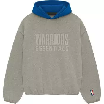 Fear of God Essentials x NBA Golden State Warriors Hoodie серо-синие топы унисекс 192AL246502F S