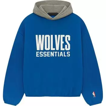 Fear of God Essentials x NBA Миннесота Тимбервулвз Худи Синий Мужской Топы 192AL246507F M