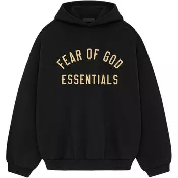 Fear of God Флисовая толстовка с капюшоном Essentials Black для мужчин 192BT246258F M