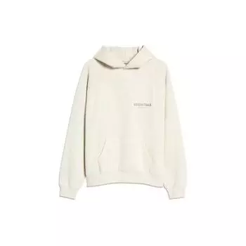 Fear of God Флисовая толстовка с капюшоном Essentials с карманом с логотипом SS21 унисекс-топы светло-бежевого цвета FOG-SS21-666 XL