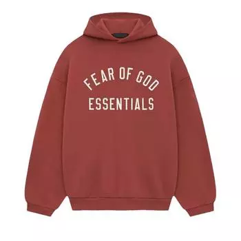 Fear of God Флисовая толстовка с капюшоном Essentials Crimson, мужские топы, красные 192HO246256F L