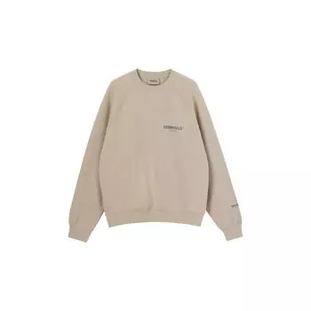 Fear of God Флисовый пуловер Essentials с принтом логотипа Верх унисекс Светло-коричневый FOG-FW21-224 XXS