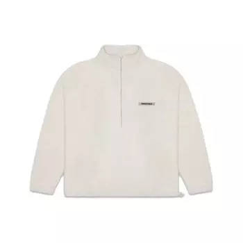 Fear of God Флисовый свитер с полумолнией Essentials Топы унисекс Oatme FOG-SS20-278 L