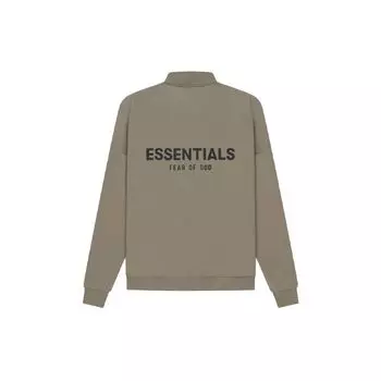 Fear of God Флисовый свитшот Essentials с воротником-молнией до половины SS21 Толстовка унисекс Серо-серый FOG-SS21-592 L