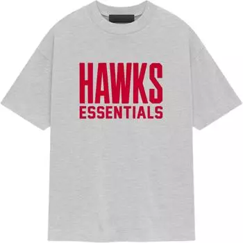 Fear of God Футболка Essentials Hawks, светло-серый унисекс-топ 125AL244109F L
