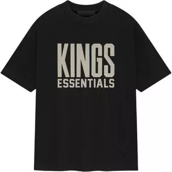 Fear of God Футболка Essentials Kings, черные топы унисекс 125AL244108F XS