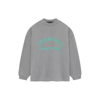 Fear of God Футболка Essentials с длинным рукавом, темно-меланжевая, мужская, серая 125SP242013F XL