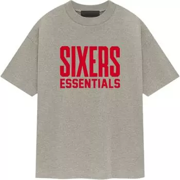 Fear of God Футболка Essentials Sixers, теплые топы унисекс, серые, 125AL244400F L