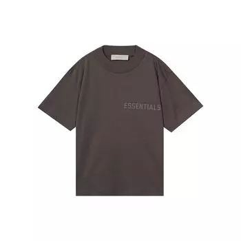 Fear of God Футболка Essentials Ss23 с вышитым логотипом и коротким рукавом, стандартная, женские топы, фиолетовые FOG-SS23-104 M