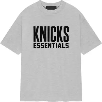 Fear of God Футболка Essentials x NBA Knicks, светло-серая, мужская, 125AL244301F S