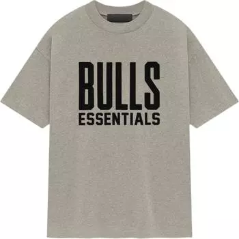 Fear of God Футболка Essentials x NBA Chicago Bulls, черно-белая, унисекс, топы 125AL244104F