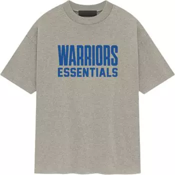 Fear of God Футболка Essentials x NBA Golden State Warriors серо-синяя унисекс 125AL244102F XL