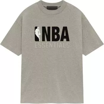 Fear of God Футболка Essentials x NBA, теплая, меланжевая, мужская, серая 125AL244100F XS