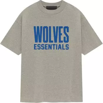 Fear of God Футболка Essentials x NBA Minnestota Timberwolves серо-синяя унисекс 125AL244107F XS