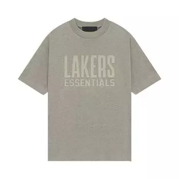 Fear of God Футболка Essentials x NBA Lakers, теплая, серая, для мужчин, 125AL244305F S
