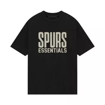 Fear of God Футболка Essentials x NBA Spurs, черная, мужская, 125AL244003F S