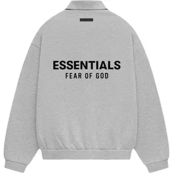 Fear of God Мужские флисовые поло Essentials Light Heather Grey 192HO244398F S