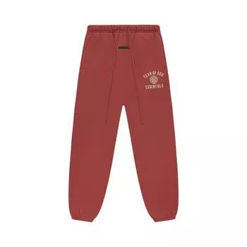 Fear of God Мужские спортивные штаны Essentials из флиса, малиново-красные, 130HO242026F S