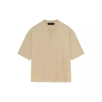 Fear of God Мужские топы Essentials Gold Heather с V-образным вырезом светло-коричневого цвета 125BT234113F L