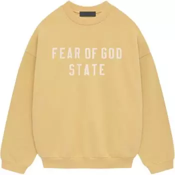 Fear of God Мужские топы Essentials Heavy Fleece Crewneck Amber Yellow 192BT246233F M