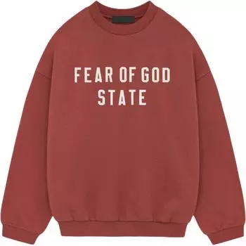 Fear of God Мужские топы Essentials Heavy Fleece Crewneck Crimson Red 192BT246236F L