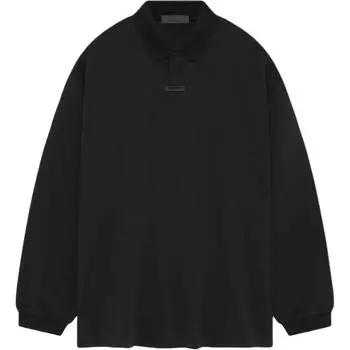 Fear of God Мужские топы Essentials Pique с длинными рукавами, черные, 125BT244320F S