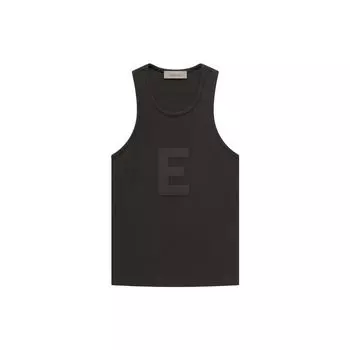 Fear of God Однотонная майка Essentials вафельной вязки Женские топы Off-Black FOG-SS23-238 M