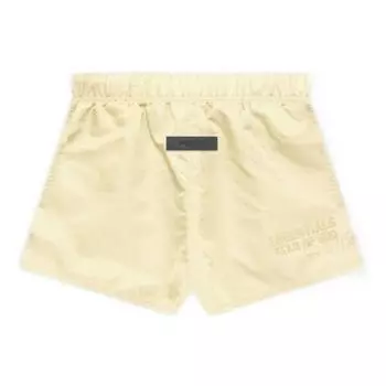 Fear of God Шорты для бега Essentials осень/зима 2022 с однотонным принтом логотипа Низ унисекс канареечно-желтый FOG-FW22-557 XL
