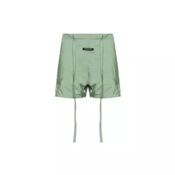 Fear Of God Sixth Collection Rubber Patch Mid-Rise Solid Fit Shorts Men shorts Green FOG-SS20-488 S