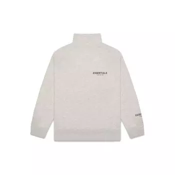 Fear of God Свитшот Essentials FW20 с воротником-стойкой, унисекс-свитшот цвета овсянки и меланжа 0192250500230260 L