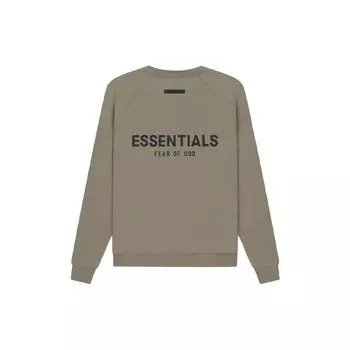 Fear of God Свитшот Essentials из флиса с круглым вырезом, топы унисекс, серо-коричневый FOG-SS21-591 XL