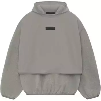 Fear of God Свитшот с капюшоном из нейлонового флиса Essentials Dust/Heather Grey Men Tops 202SU244321F M