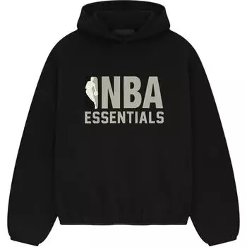Fear of God Толстовка Essentials x NBA с капюшоном, черная, унисекс, топы 192AL246501F S