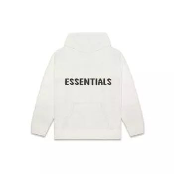 Fear of God Вязаная толстовка Essentials Fw20 с буквенным логотипом и флисовой подкладкой, унисекс, овсяная толстовка FOG-FW20-334 XL