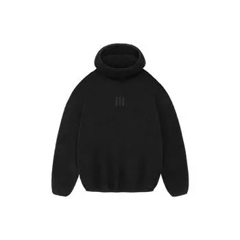 Fear Of God X Adidas Athletics Fw23 Шерстяная однотонная толстовка с капюшоном унисекс Верхняя одежда Черный IM5323 L