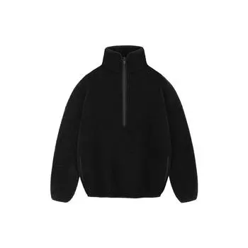 Fear Of God X Adidas Athletics FW23 Флисовая куртка с полумолнией на молнии Верхняя одежда унисекс Черный IM5322 XS