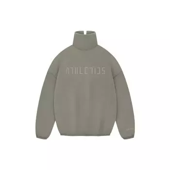 Fear Of God X Adidas Athletics FW23 Двухсторонний вязаный свитер с логотипом и воротником-стойкой Женский свитер Clay IY0942 XS