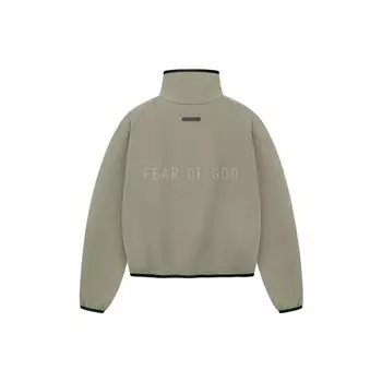 Fear Of God X Adidas Athletics Series FW23 Однотонная вязаная куртка с логотипом и воротником на молнии Женская куртка Clay IY0936