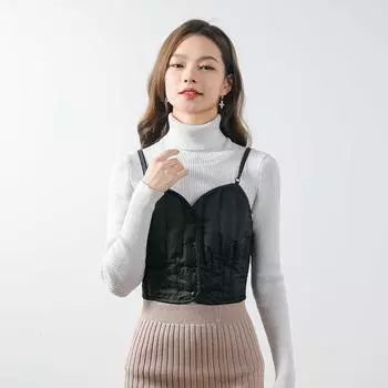 Feather 90 White Duck Down New National Standard Теплый пуховый жилет для женщин Легкий и тонкий новый пуховик для женщин Жилет на подтяжках M белый