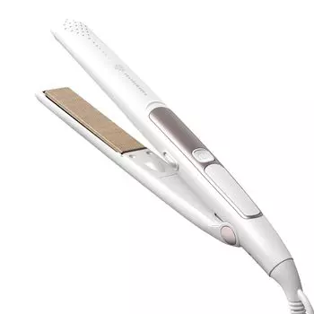 Feather Aqua Straight Iron Pro Silk Plate MCH Быстрый нагрев Ион Совместимость с зарубежными странами Регулировка температуры Светодиодный дисплей Термостойкий чехол Внутренний белый