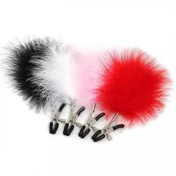 Feather breast clip Adjustable elastic sex toys Telescopic clip Sex toys Sex toys Adult products