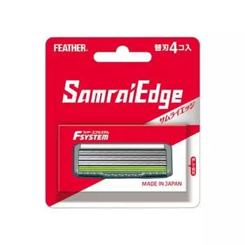 FEATHER F System Samurai Edge Spare Blades 4 Pieces