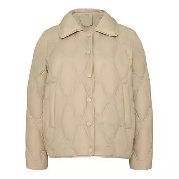 Feather New Simple Women s 90 Down Женская одежда с острым вырезом Однотонный пуховик Короткое свободное пальто M хаки