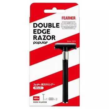 FEATHER Высокий держатель из нержавеющей стали с двумя лезвиями 1 комплект