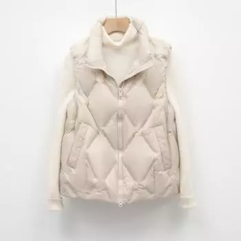 Feather женский 90-down легкий пуховый жилет женский жилет женский полосатый пуховик большого размера S розовый