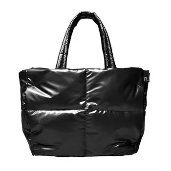 Featherloo Deli Tote Bag Small Feather Filled 1338 ROOTOTECARO 02 Black [Rootote] Женская