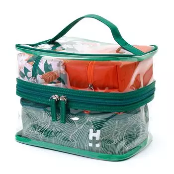 Featured on Mezamashi Clear Travel Cosmetic Makeup Travel Pouch Set 7123E Green [Hapitas] TV! (20240424) Pouch, Goods, Pouch, Pouch,