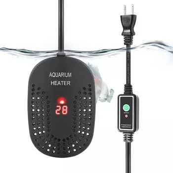 FEDOUR Mini Aquarium Регулируемый нагреватель для аквариума с цифровым дисплеем температуры и внешней настройкой, подходит для аквариумов объемом менее 120 л, 25 Вт/50 Вт/100 Вт