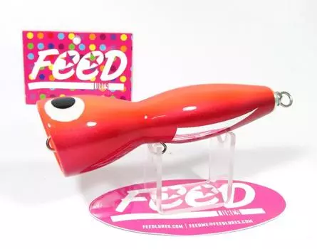 Feed Lures Bell 120 Плавающая приманка из дерева ручной работы с поппером 120 грамм 57 (8057)